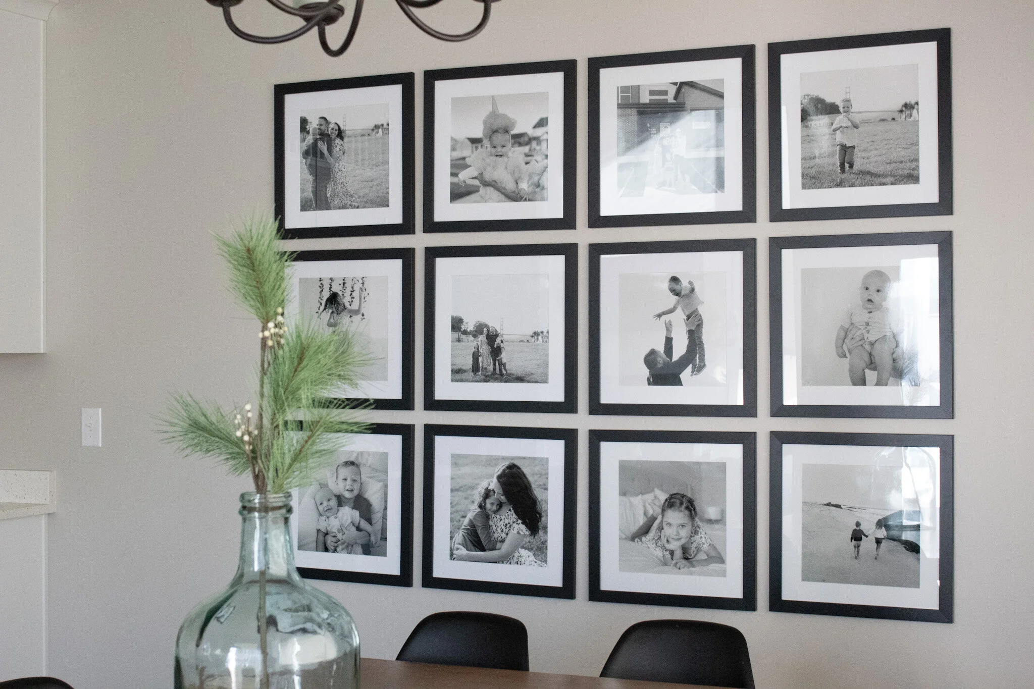 Black and discount white gallery wall